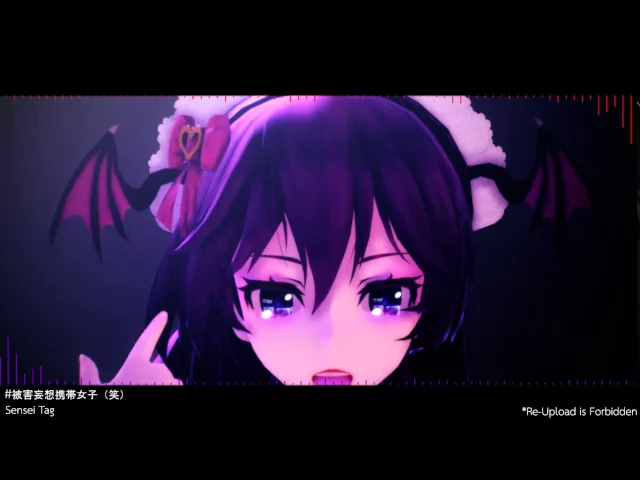 【mmd】被害妄想携帯女子(笑)【test self model】